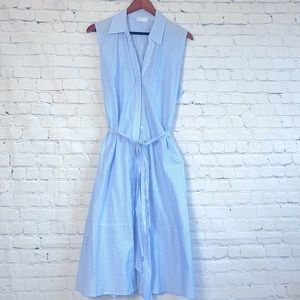 NY &CO Cotton Striped Shirt Sleeveless Dress